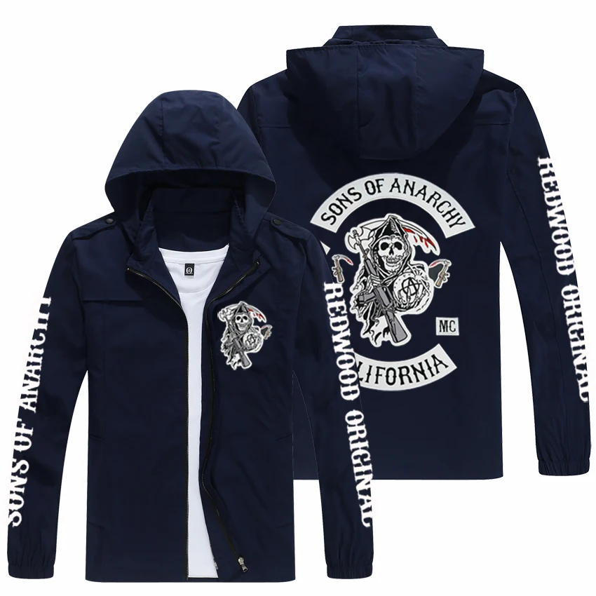 Frühling und herbst männer der SONS OF ANARCHY Logo Hoodie Jacke beliebte druck casual mode lose reiter jacke männer
Frühling und herbst männer der SONS OF ANARCHY Logo Hoodie Jacke beliebte druck casual mode lose reiter jacke männer