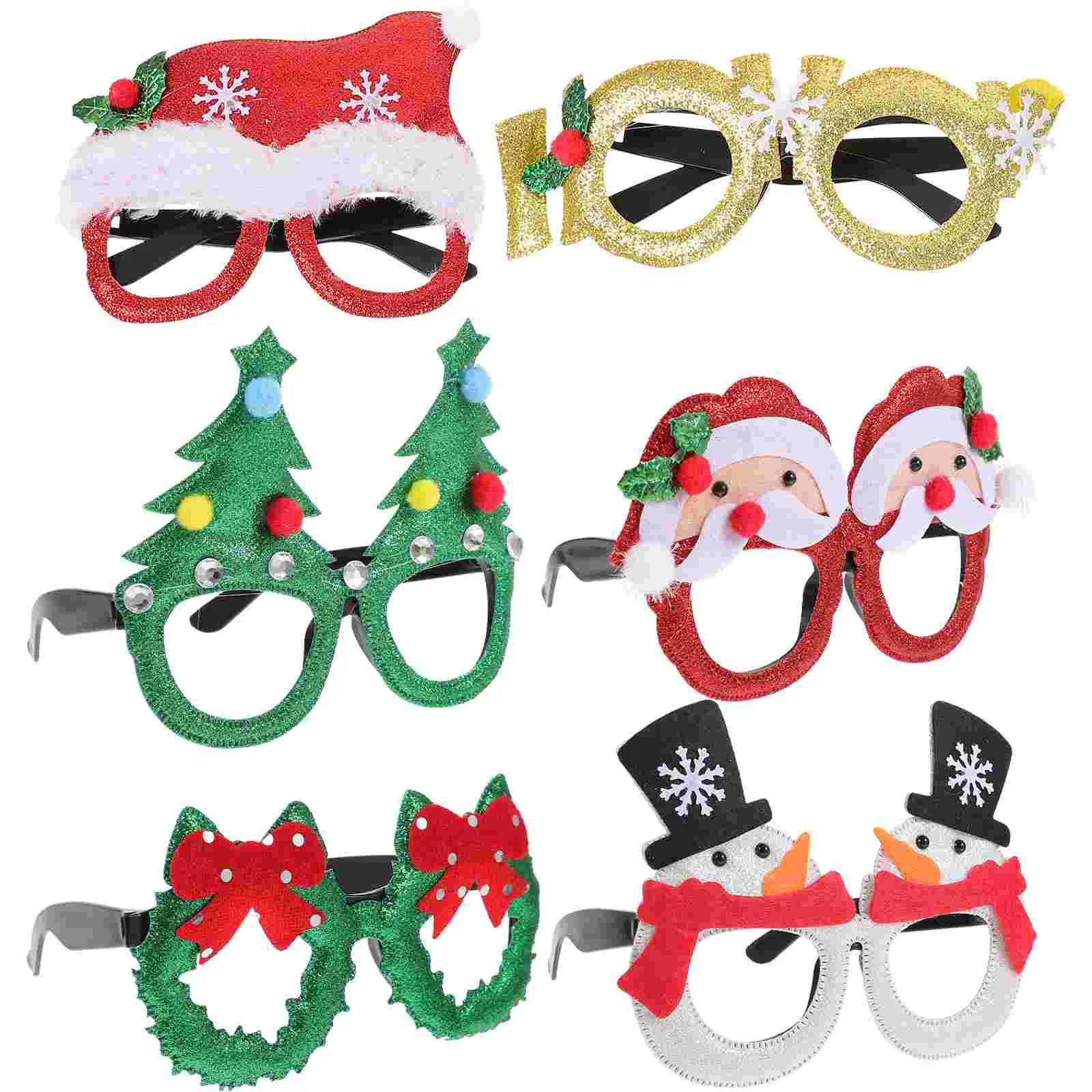 6 Pcs Christmas Decorations Xmas Party Supplies Funny Eyeglasses Eyewear Photo Props Child
6 Pcs Christmas Decorations Xmas Party Supplies Funny Eyeglasses Eyewear Photo Props Child
