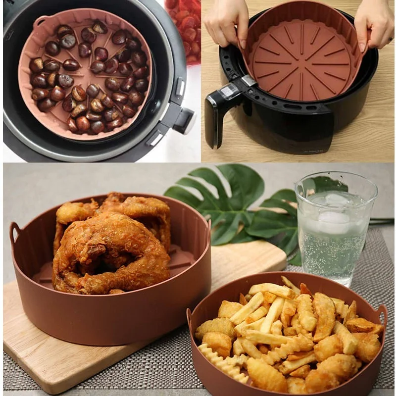 Многоразовые аксессуары для фритюрницы, силиконовый горшок для фритюрницы, корзина для выпечки, тарелка для пиццы, гриля, горшок, кухонные п...
Многоразовые аксессуары для фритюрницы, силиконовый горшок для фритюрницы, корзина для выпечки, тарелка для пиццы, гриля, горшок, кухонные п...