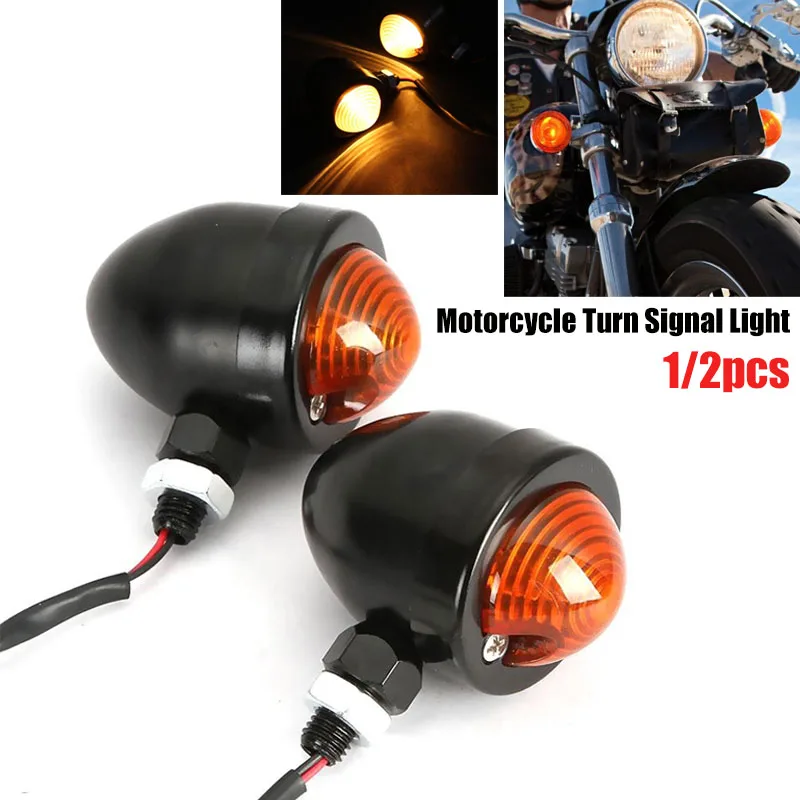 1/2pcs 12V Motorcycle Turn Signal Light Bullet Shape Motorbike Amber Indicator Lamp
1/2pcs 12V Motorcycle Turn Signal Light Bullet Shape Motorbike Amber Indicator Lamp
