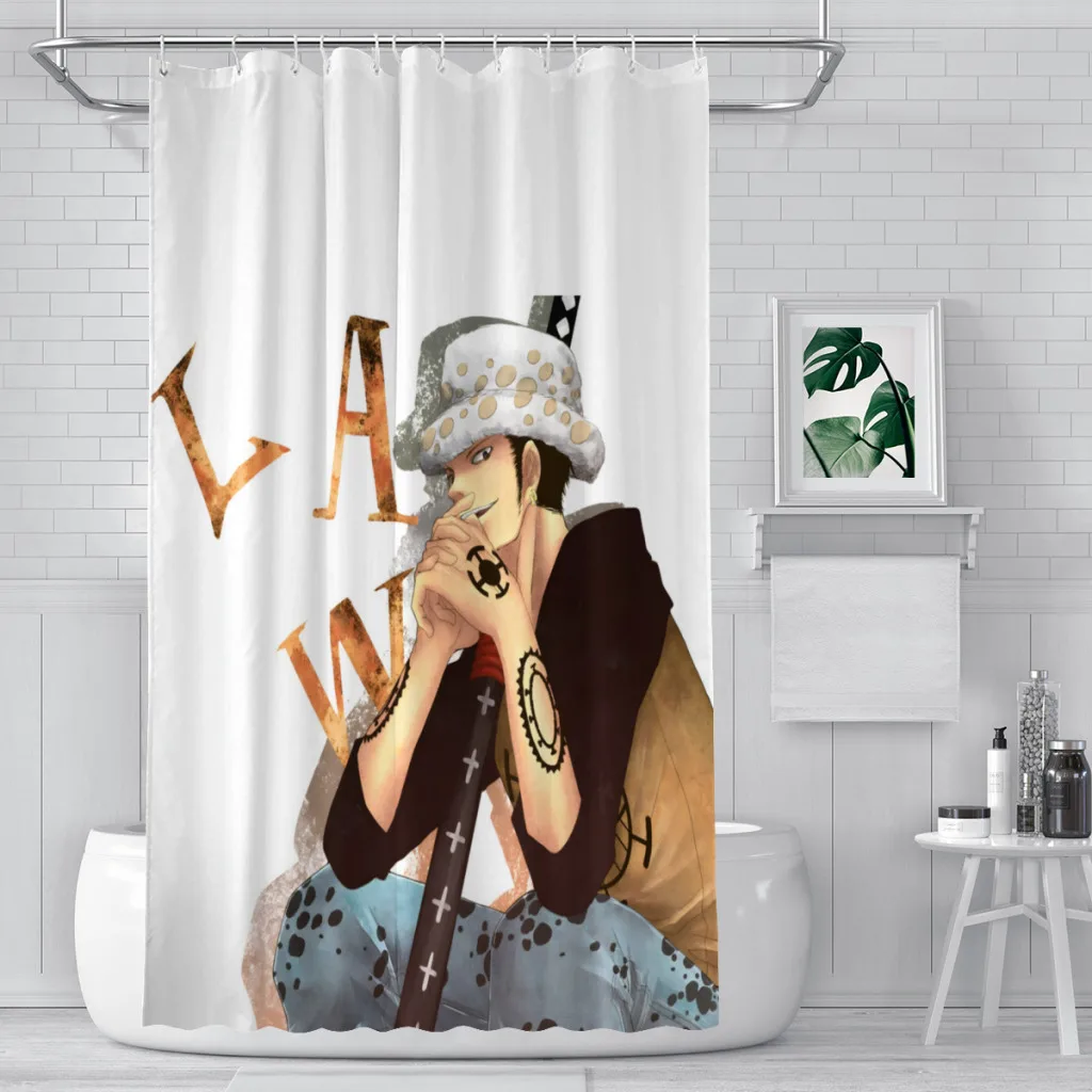 Trafalgar D Water Law Cool Shower Curtains One Piece Anime Waterproof Fabric Funny Bathroom Decor with Hooks Home Accessories
Trafalgar D Water Law Cool Shower Curtains One Piece Anime Waterproof Fabric Funny Bathroom Decor with Hooks Home Accessories
