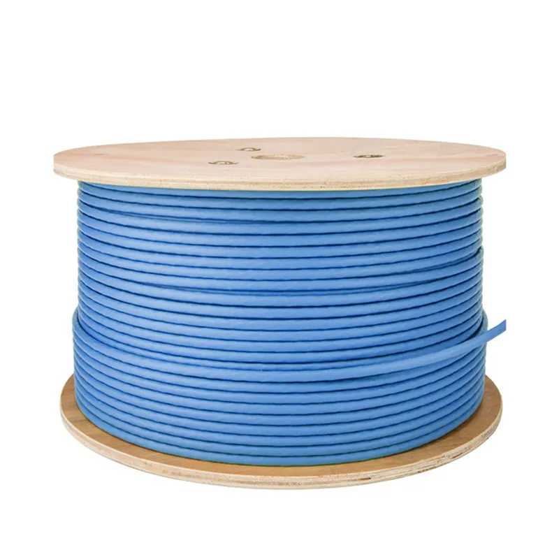 Ethernet Cat6a Cable 30M S/FTP Lan Cables Installation Double Shield Solid Copper AWG23 0.57mm 10G Network Wire Blue OD 7.5mm
Ethernet Cat6a Cable 30M S/FTP Lan Cables Installation Double Shield Solid Copper AWG23 0.57mm 10G Network Wire Blue OD 7.5mm