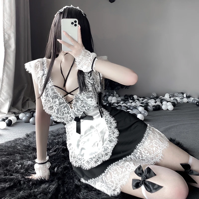 Anime Cosplay Costumes For Women Fancy French Maid Outfit Original Sexy Design Coffee Bar Attendant Dress With Lace Apron
Anime Cosplay Costumes For Women Fancy French Maid Outfit Original Sexy Design Coffee Bar Attendant Dress With Lace Apron