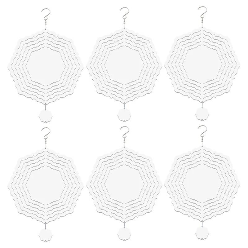 6Piece Sublimation Wind Spinner Blanks 3D Wind Spinners For Outdoor Garden Decoration Z-8 Inch
6Piece Sublimation Wind Spinner Blanks 3D Wind Spinners For Outdoor Garden Decoration Z-8 Inch