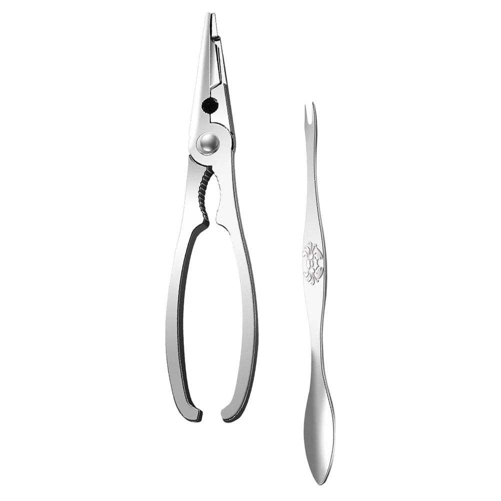 

Crab Claws Needles Plier Handheld Scissor Seafood Leg Opening Tool Stainless Steel Shear Kitchen Oyster knife