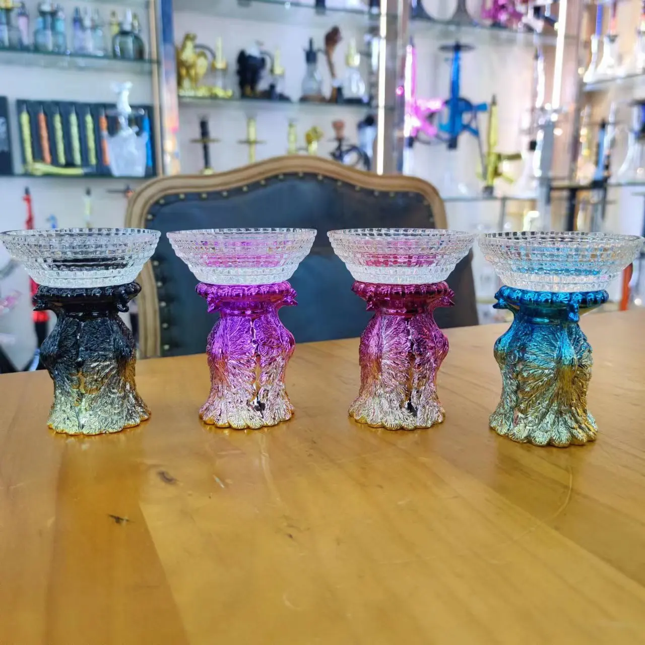 Crystal Hookah Bowl With Resin Peacock Pattern Tobacco Bowls For Shisha Cool Tools Hooka Chicha Narguile Water Bong Accessories
Crystal Hookah Bowl With Resin Peacock Pattern Tobacco Bowls For Shisha Cool Tools Hooka Chicha Narguile Water Bong Accessories