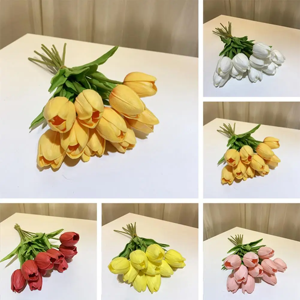 10Pcs Pretty Faux Tulip Decorative Pastoral Simulation Flower Table Centerpieces Simulation Tulip
10Pcs Pretty Faux Tulip Decorative Pastoral Simulation Flower Table Centerpieces Simulation Tulip