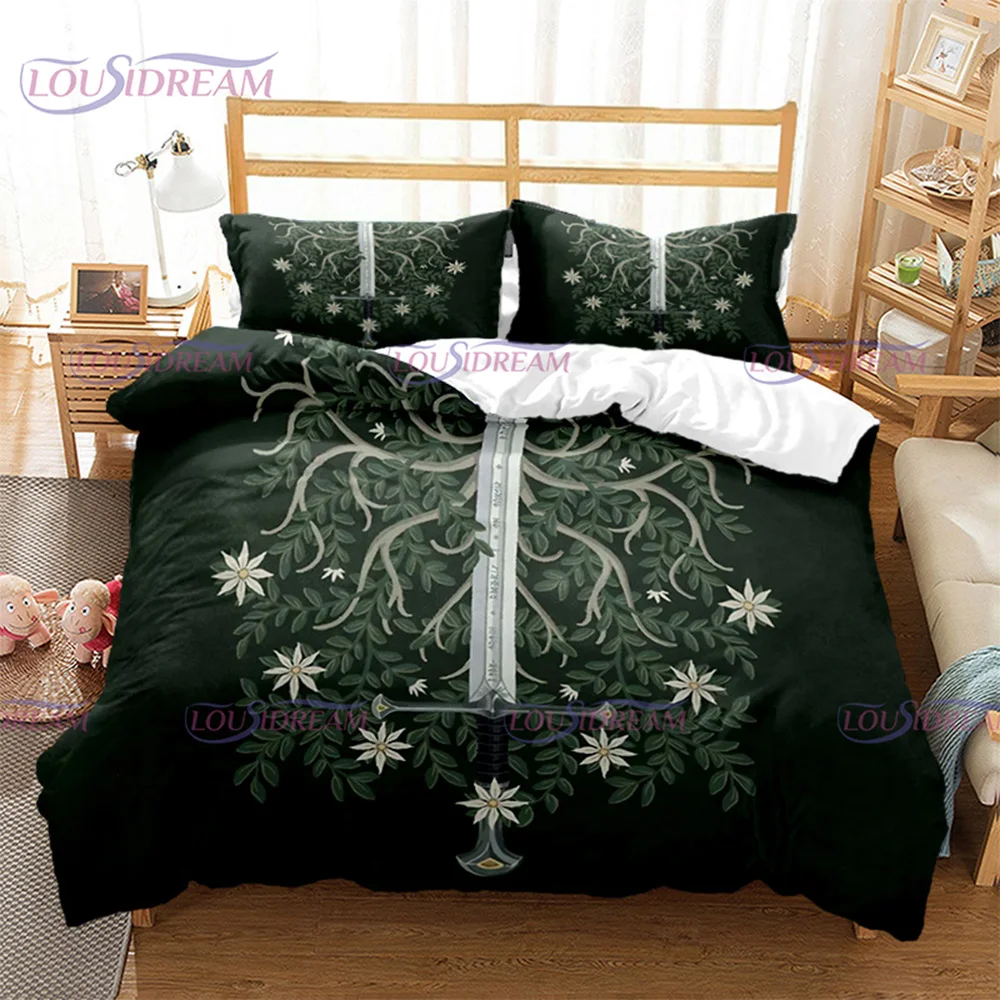 3D Printed L-Lord of The R-Rings Tree Bedding Set Queen King Size Duvet Cover Set 2/3Pcs Quilt Cover and Pillowcase Home Textile
3D Printed L-Lord of The R-Rings Tree Bedding Set Queen King Size Duvet Cover Set 2/3Pcs Quilt Cover and Pillowcase Home Textile