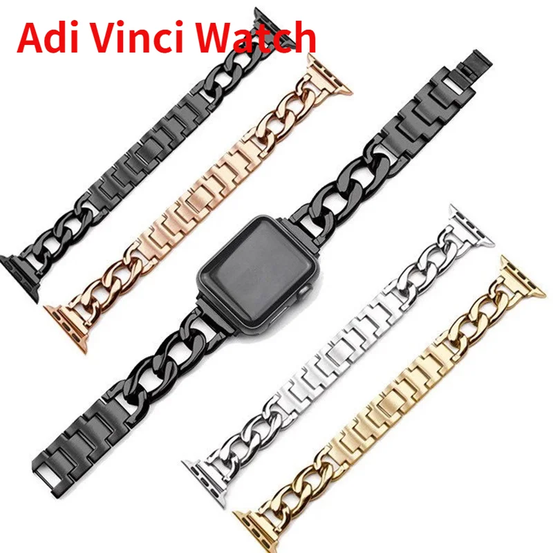 Suitable for Apple 7th generation watch denim chain alloy strap iwatch654321SE single row chain metal wristband
Suitable for Apple 7th generation watch denim chain alloy strap iwatch654321SE single row chain metal wristband
