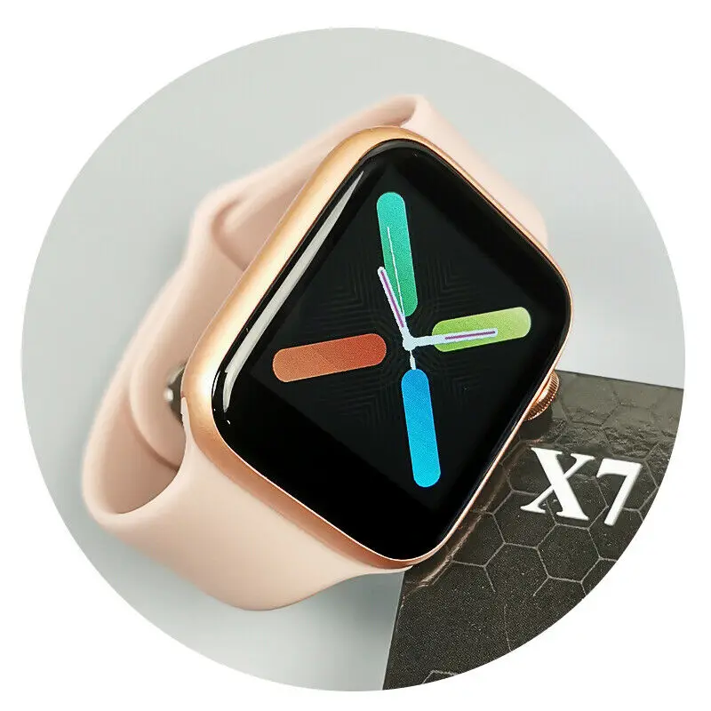 Розовое золото X7 смарт-часы серии 5 - 44 мм-Bluetooth звонок, пульсометр 
Розовое золото X7 смарт-часы серии 5 - 44 мм-Bluetooth звонок, пульсометр
