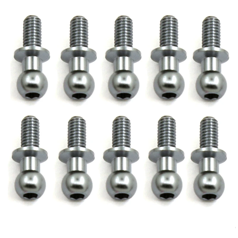 10Pcs M3 Metal Hex Ball Head Screws for Tamiya TT01 TT02 Sakura D5 1/10 RC Drift Car Spare Parts Universal,Silver
10Pcs M3 Metal Hex Ball Head Screws for Tamiya TT01 TT02 Sakura D5 1/10 RC Drift Car Spare Parts Universal,Silver