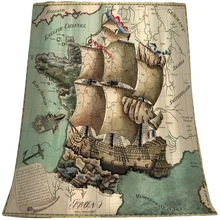 Map Of The Ancient Seafaring World Pirate Treasure Chart Flannel By Ho Me Lili Suitable For All Seasons