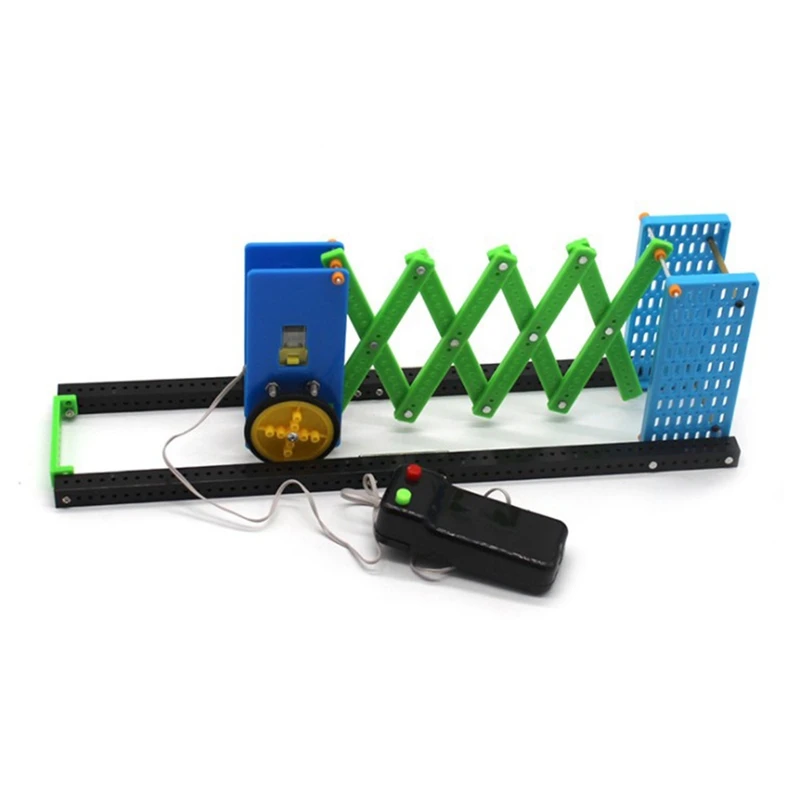 

DIY Homemade Toy Remote Control Rolling Shutter Door Electric Retractable Door Kid Inventions Science DIY Experiment Kit