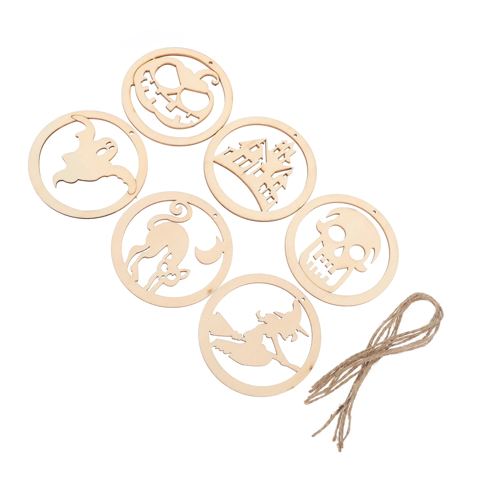 Halloween Wooden Pendant Slices Craft DIY Making Ornaments Unfinished Party Crafts House Decorations Home
Halloween Wooden Pendant Slices Craft DIY Making Ornaments Unfinished Party Crafts House Decorations Home