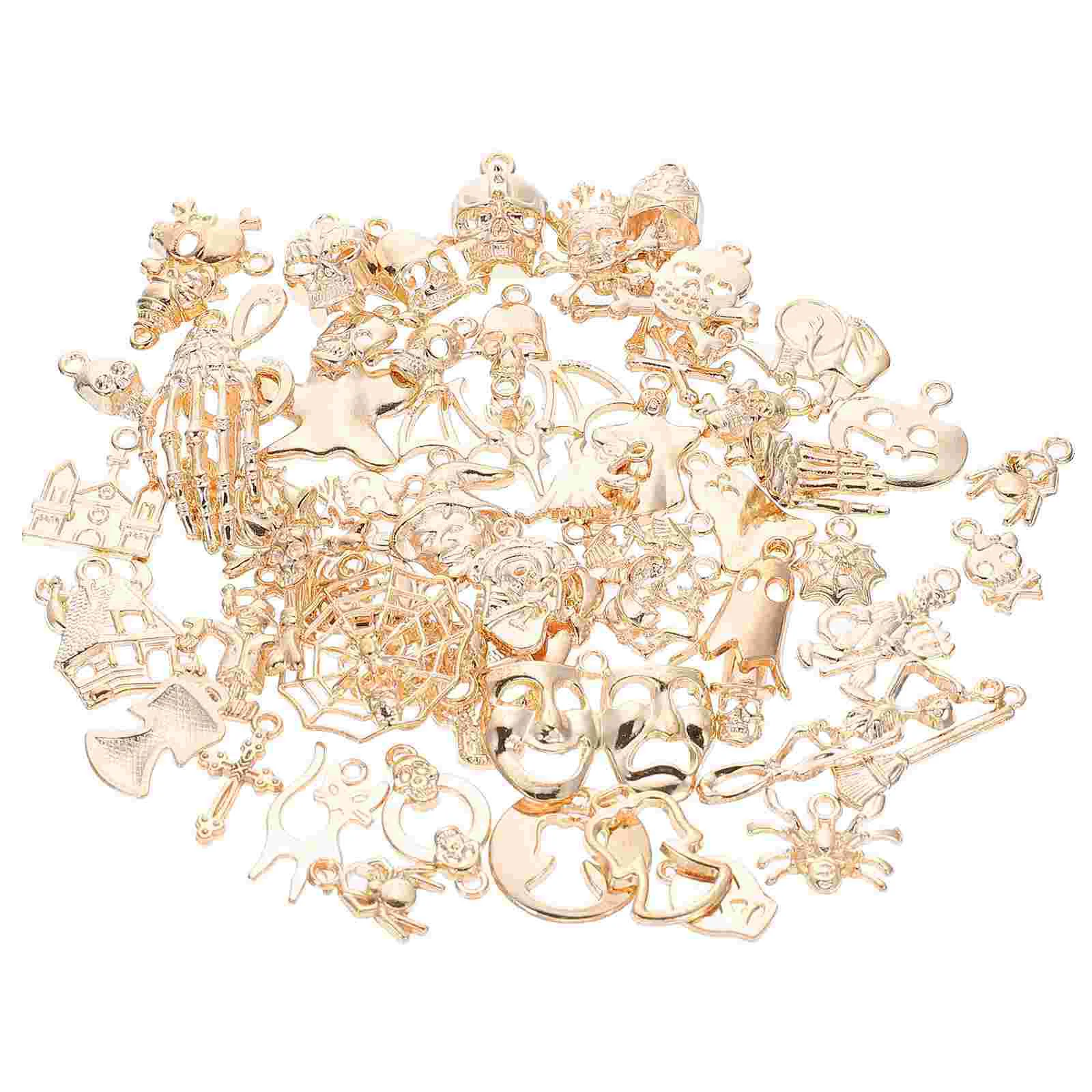 60 Pcs Halloween Pendant Gold Dainty Bracelet Exquisite Charms Amulet Earring Supplies Multi-function Decorative Alloy Necklace
60 Pcs Halloween Pendant Gold Dainty Bracelet Exquisite Charms Amulet Earring Supplies Multi-function Decorative Alloy Necklace