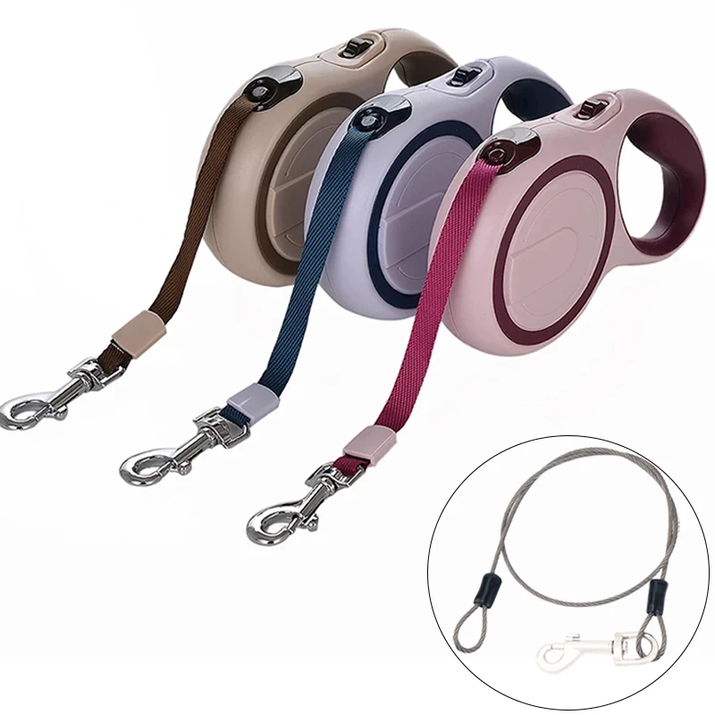 Retractable Dog Leash with Steel Rope Nylon Leash For Dog Cat Automatic Extending Walking Running Pet Leashes Rope Pet Products
Retractable Dog Leash with Steel Rope Nylon Leash For Dog Cat Automatic Extending Walking Running Pet Leashes Rope Pet Products