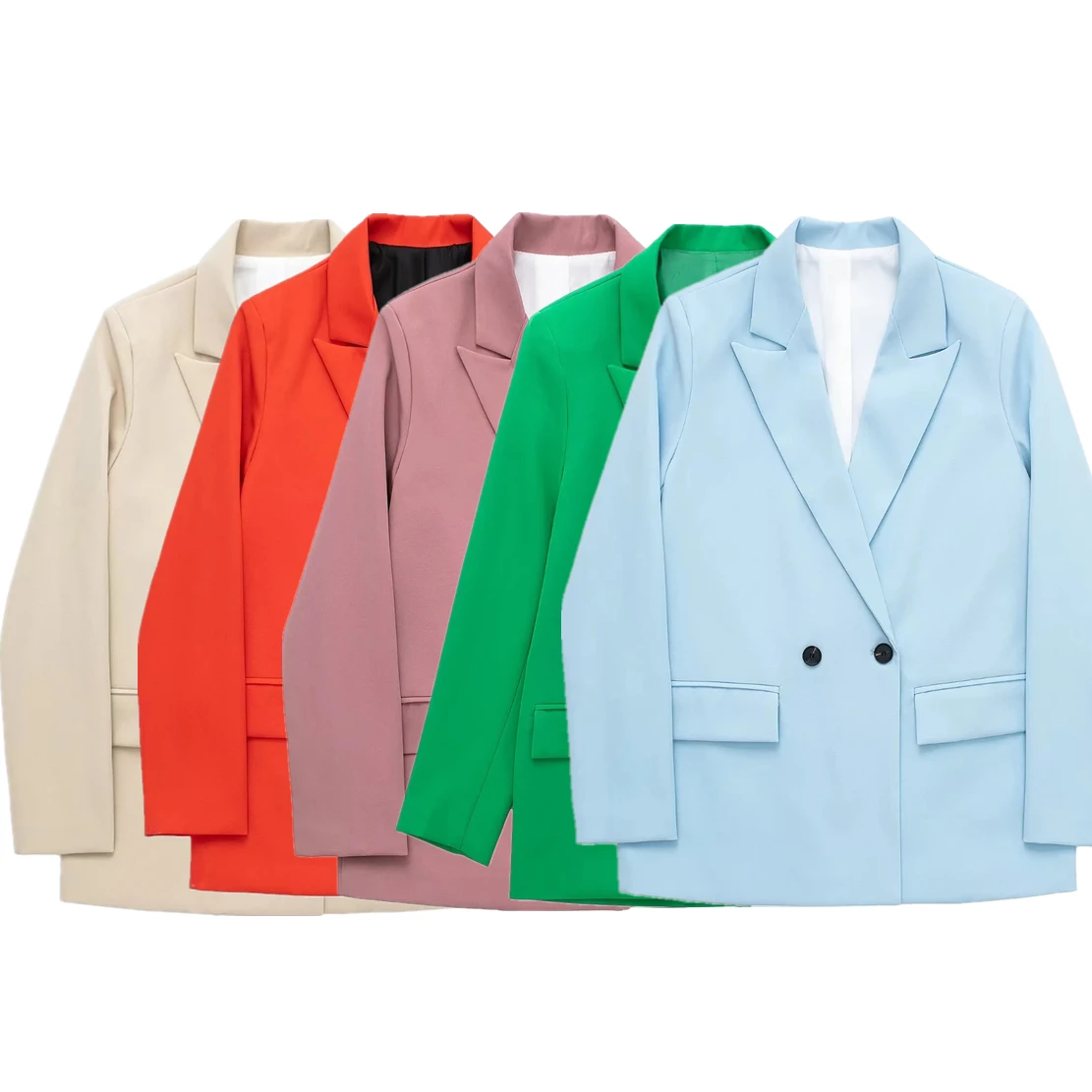 Maxdutti England Style Multicolor Solid Double Breasted Loose Simple Casual Fashion Blazers Women Tops
Maxdutti England Style Multicolor Solid Double Breasted Loose Simple Casual Fashion Blazers Women Tops