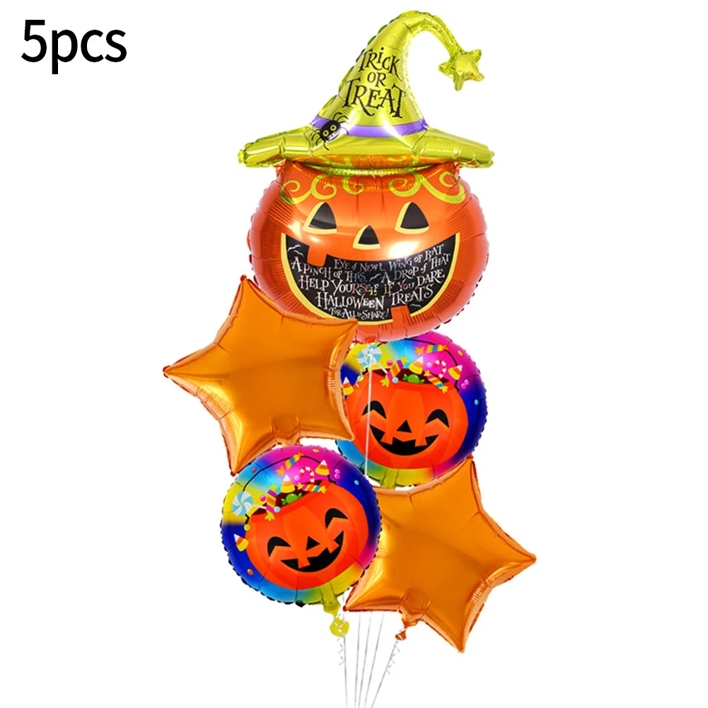 5pcs/set Cartoon Halloween Balloon Aluminum Foil Pumpkin Spider Bat Happy Halloween Day Foil Air Balloons Home Party Decor
5pcs/set Cartoon Halloween Balloon Aluminum Foil Pumpkin Spider Bat Happy Halloween Day Foil Air Balloons Home Party Decor