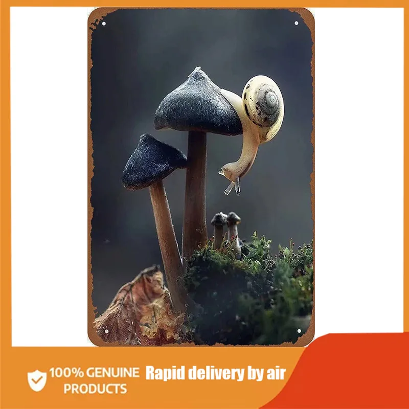 Snails and Mushroom Antique Tin Sign Bar Poster Metal Wall Plate Vintage Tin Sign Wall Art Retro Advertising Metal Tin Sign
Snails and Mushroom Antique Tin Sign Bar Poster Metal Wall Plate Vintage Tin Sign Wall Art Retro Advertising Metal Tin Sign