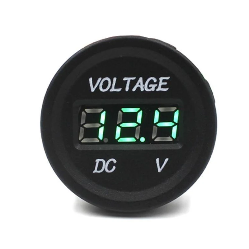 Car Motorcycle Waterproof LED Digital Display Voltmeter 12V-24V DC (Green) 
Car Motorcycle Waterproof LED Digital Display Voltmeter 12V-24V DC (Green)
