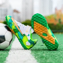 핫 10 세 소년 축구 부츠, TF 어린이 풋살 축구화, 어린이 야외 축구 스니커즈, 사이즈 31-39