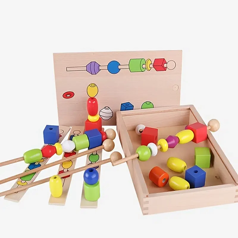 Sensory Intelligence Box Toy Multi-function Wooden Stick Beaded Building Blocks 
Sensory Intelligence Box Toy Multi-function Wooden Stick Beaded Building Blocks