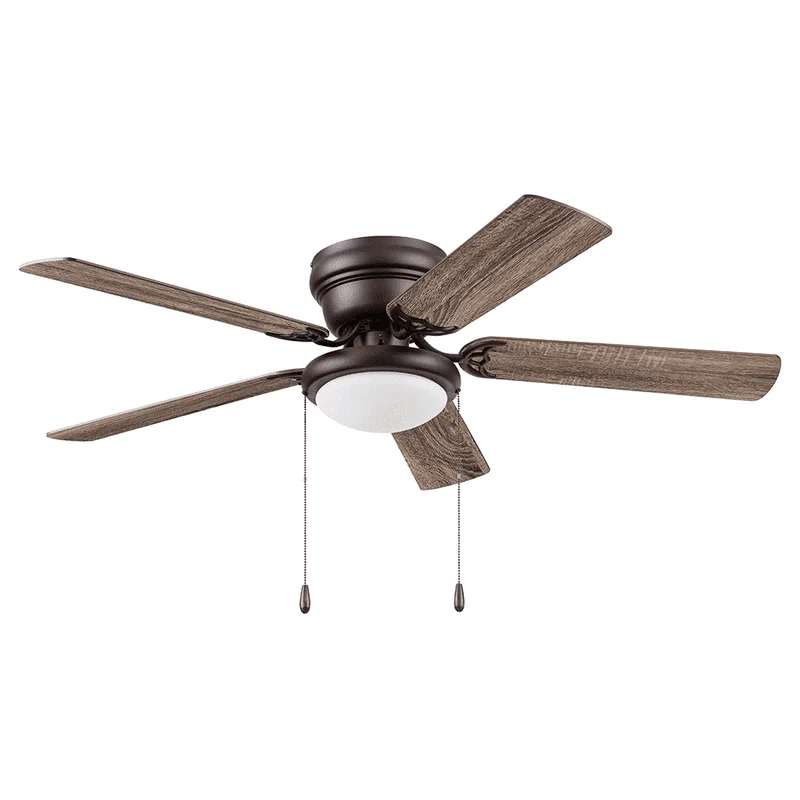 

Hill 52" Sienna Ceiling Fan with 5 Blades, Light Kit, Pull Chains & Reverse Airflow