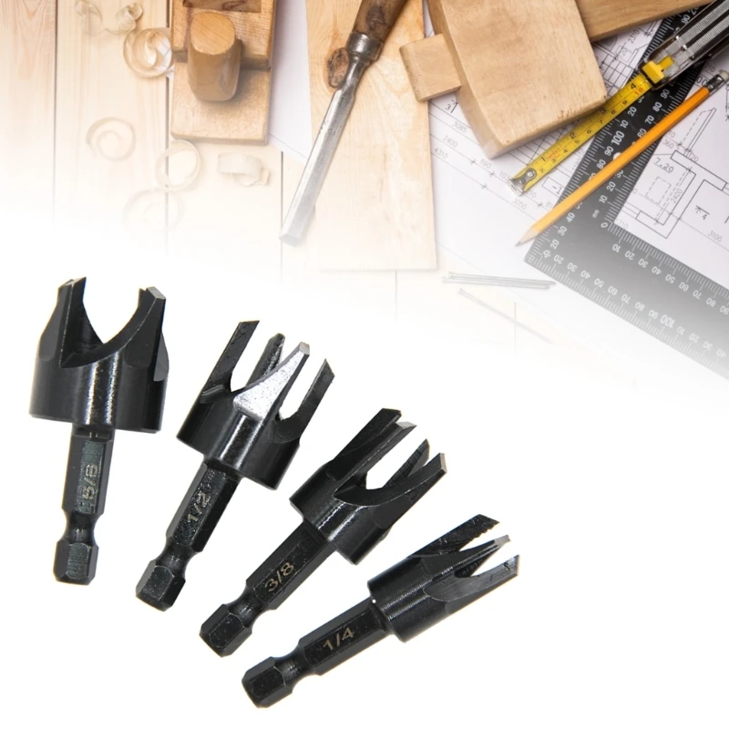 4Pieces Inch Hexagonal Shank Carbon Steel Hex Countersink Set for wood Metal Quick Change Drill Bit Extraction Tool
4Pieces Inch Hexagonal Shank Carbon Steel Hex Countersink Set for wood Metal Quick Change Drill Bit Extraction Tool