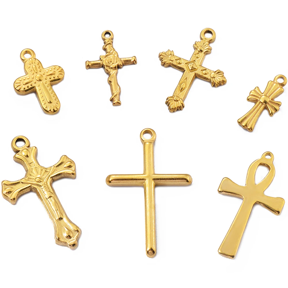 10pcs Wholesale Casting Cross Charms Stainless Steel Religious Faith Jewelry Findings Making Bracelet Earrings
10pcs Wholesale Casting Cross Charms Stainless Steel Religious Faith Jewelry Findings Making Bracelet Earrings