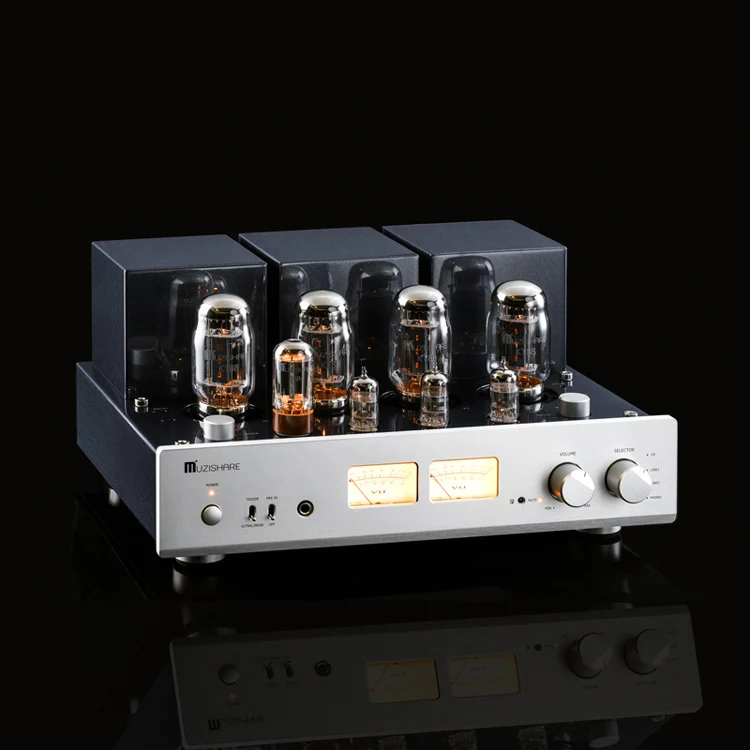 

45w+45w Muzishare X7 Push-pull Tube Amplifier Kt88 Double High Pressure Rectification Power Amp Lamp Gz34 260w Phono Pre-amp