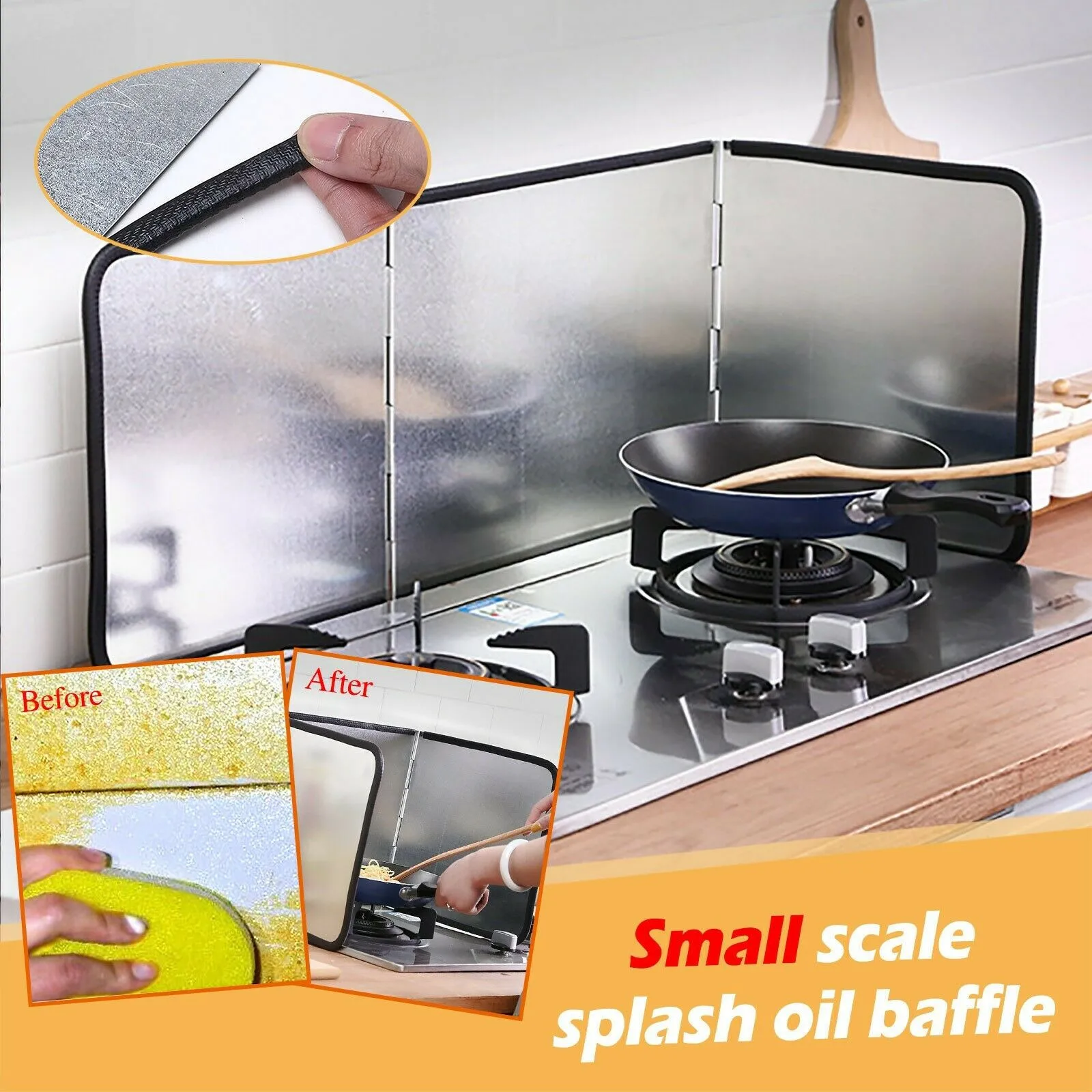 Kitchen Oil Baffle for Cooking Oil Splash Heat Insulation Oil Plate Household Gas Stove Non-aluminum Foil Oil-proof Baffle
Kitchen Oil Baffle for Cooking Oil Splash Heat Insulation Oil Plate Household Gas Stove Non-aluminum Foil Oil-proof Baffle