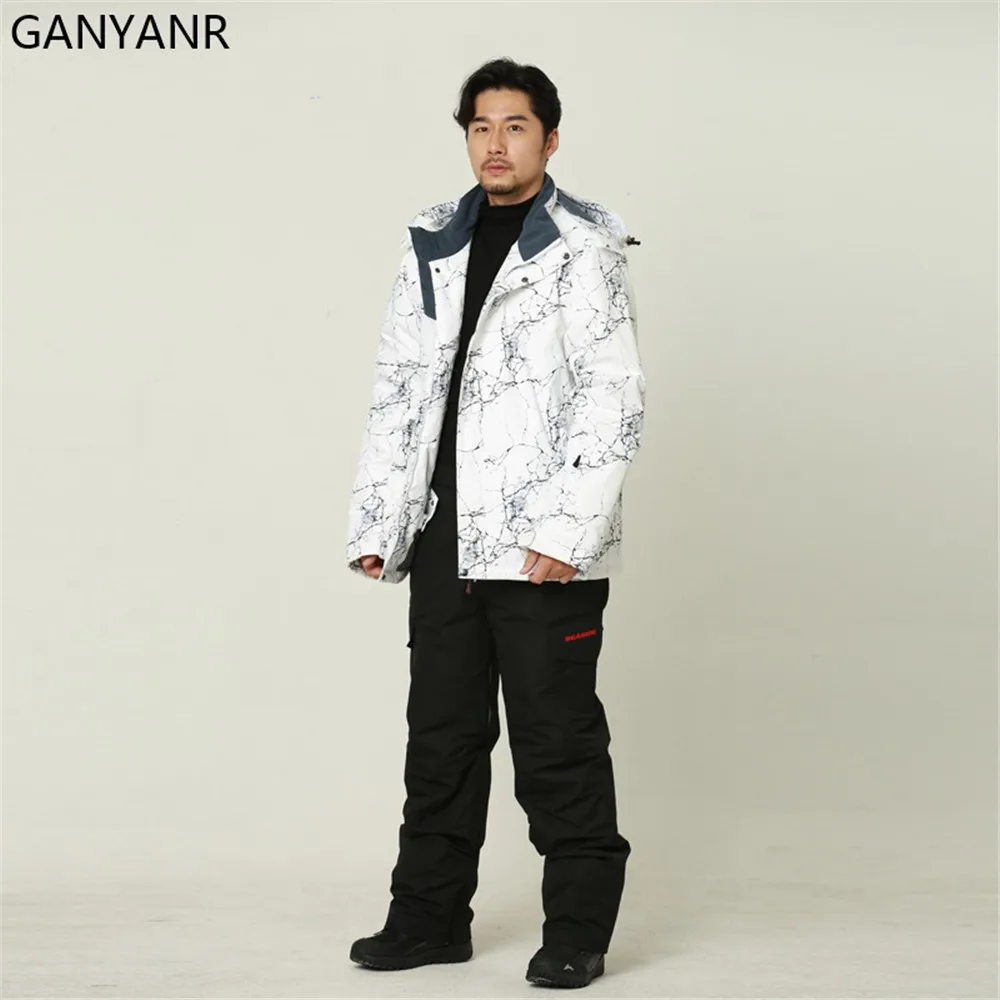 GANYANR Men Ski Suit Snowboarding Jackets Pants Windproof Waterproof Hiking Outdoor Winter Snow Skiing Fashion Sports 2022 Warm
GANYANR Men Ski Suit Snowboarding Jackets Pants Windproof Waterproof Hiking Outdoor Winter Snow Skiing Fashion Sports 2022 Warm