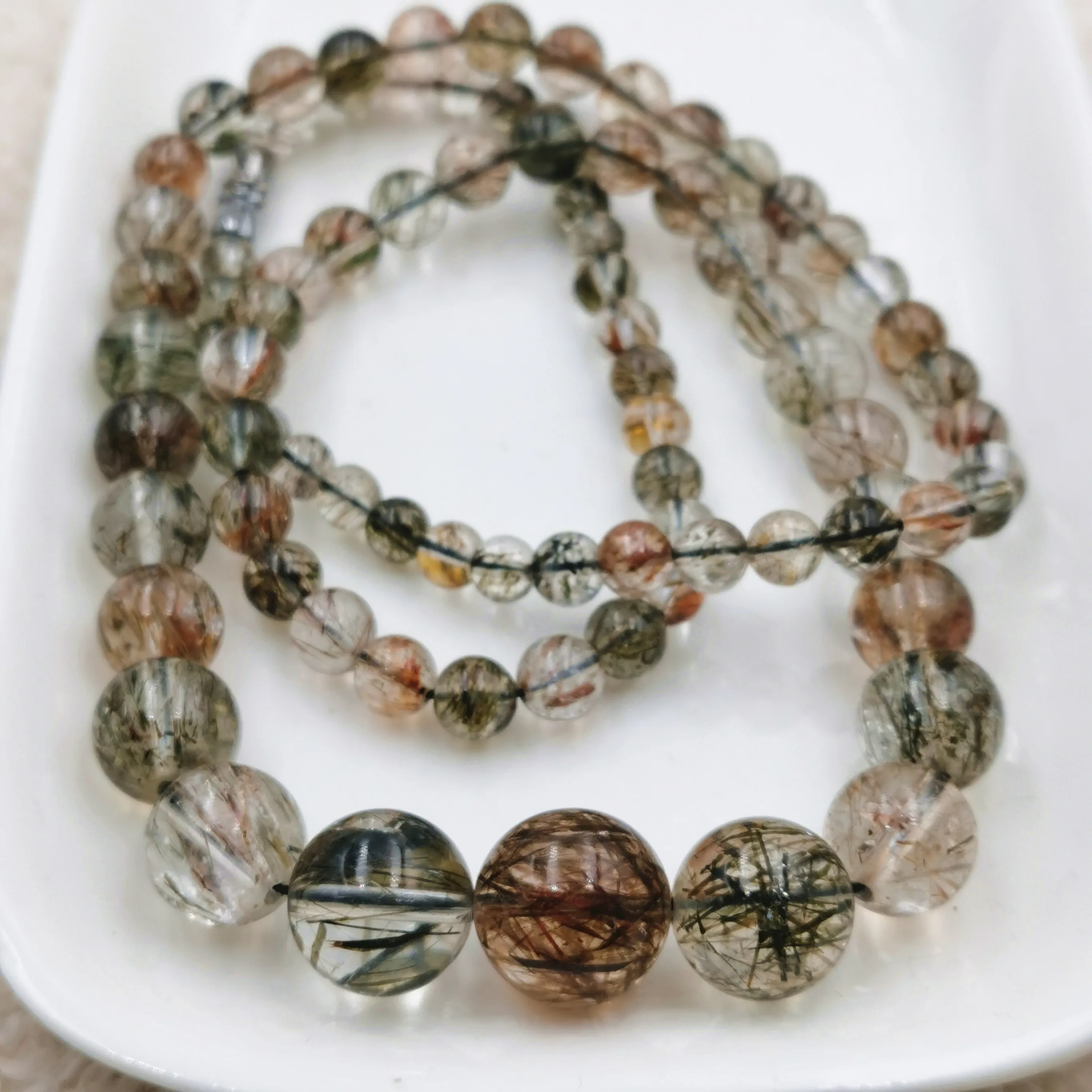 Natural Black Copper Super Seven Rutilated Quartz Necklace Clear Round Beads Necklace 5-13mm Women Men Rutilated AAAAAA
Natural Black Copper Super Seven Rutilated Quartz Necklace Clear Round Beads Necklace 5-13mm Women Men Rutilated AAAAAA