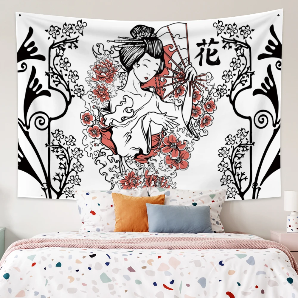 White And Black Beauty Folding Fan Aesthetic Tapestry Psychedelic Hippie Wall Hanging Living Room Bedroom Dormitory Decorations
White And Black Beauty Folding Fan Aesthetic Tapestry Psychedelic Hippie Wall Hanging Living Room Bedroom Dormitory Decorations