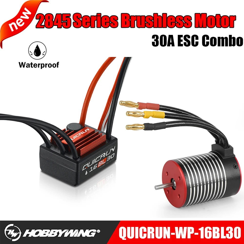 Hobby Wing 30A ESC 28 Series Brushless Sensorless Waterproof Motor Combo for 1/10 1/12 1/14 1/18 RC Car Axial SCX10 Wltoys Trx4
Hobby Wing 30A ESC 28 Series Brushless Sensorless Waterproof Motor Combo for 1/10 1/12 1/14 1/18 RC Car Axial SCX10 Wltoys Trx4