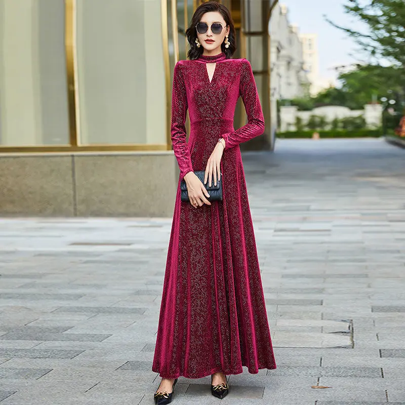 Sexy Women Maxi Club Red Dress Long Sleeve Party Robe Femme Casual Women Spring Autumn O Neck A-line Long Dress Ladies K441
Sexy Women Maxi Club Red Dress Long Sleeve Party Robe Femme Casual Women Spring Autumn O Neck A-line Long Dress Ladies K441