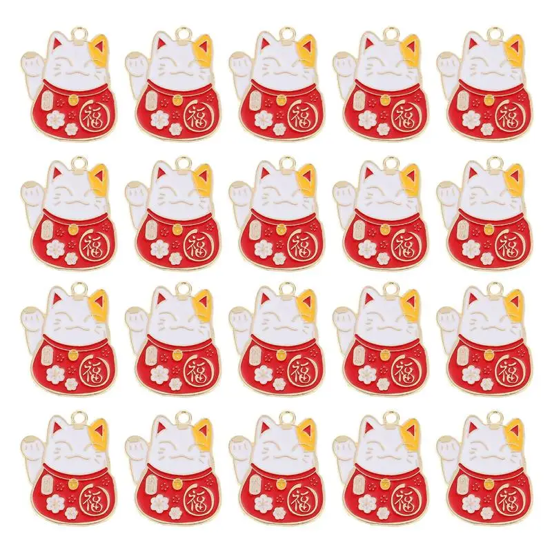 20pcs Cat Pendant Luck Charm DIY Charms Hand-made Accessories for Jewelry Making Craft DIY Craft for Keychain
20pcs Cat Pendant Luck Charm DIY Charms Hand-made Accessories for Jewelry Making Craft DIY Craft for Keychain