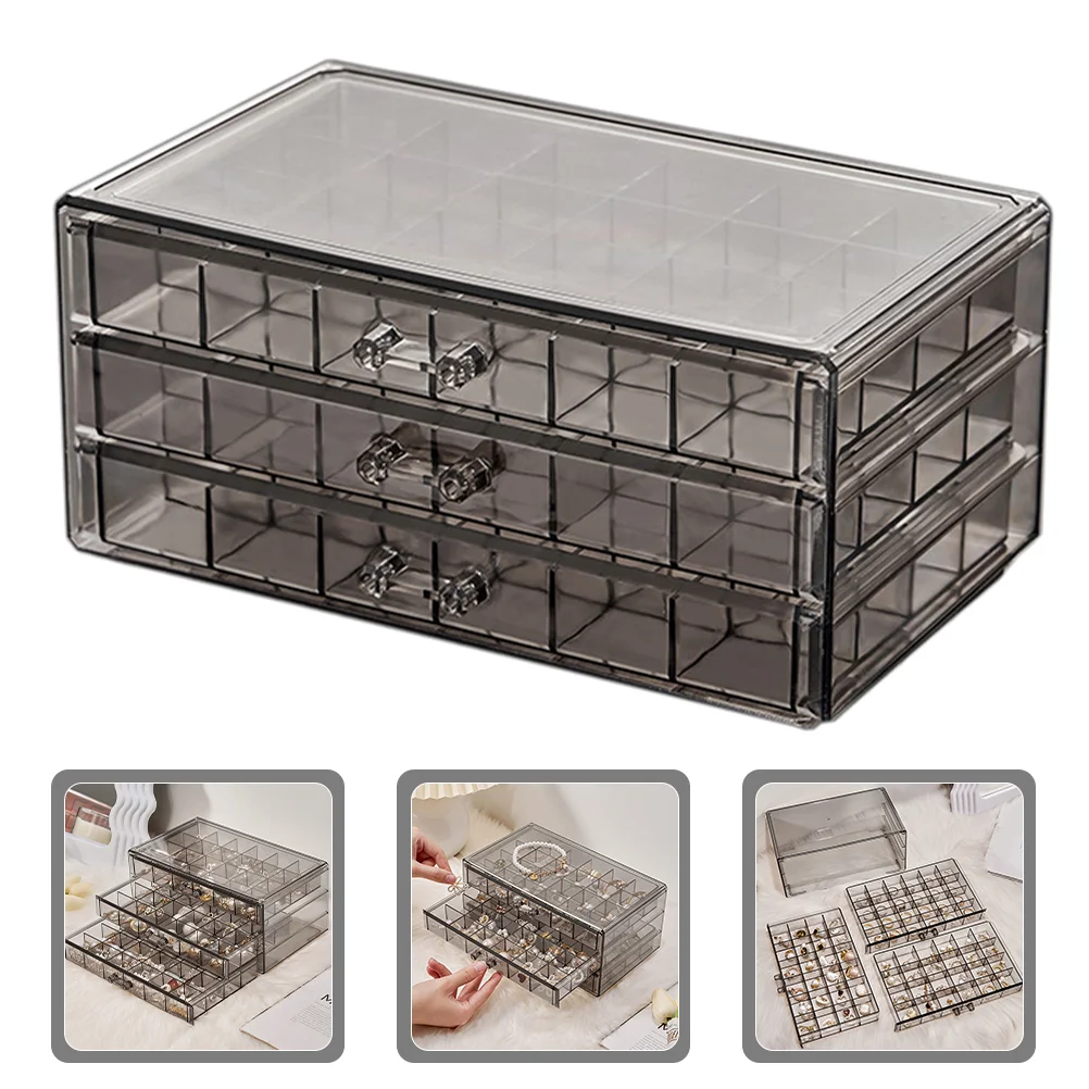 Jewelry Organizer Box Earring Holder Earrings Ring Necklace Bracelet Display Case
Jewelry Organizer Box Earring Holder Earrings Ring Necklace Bracelet Display Case