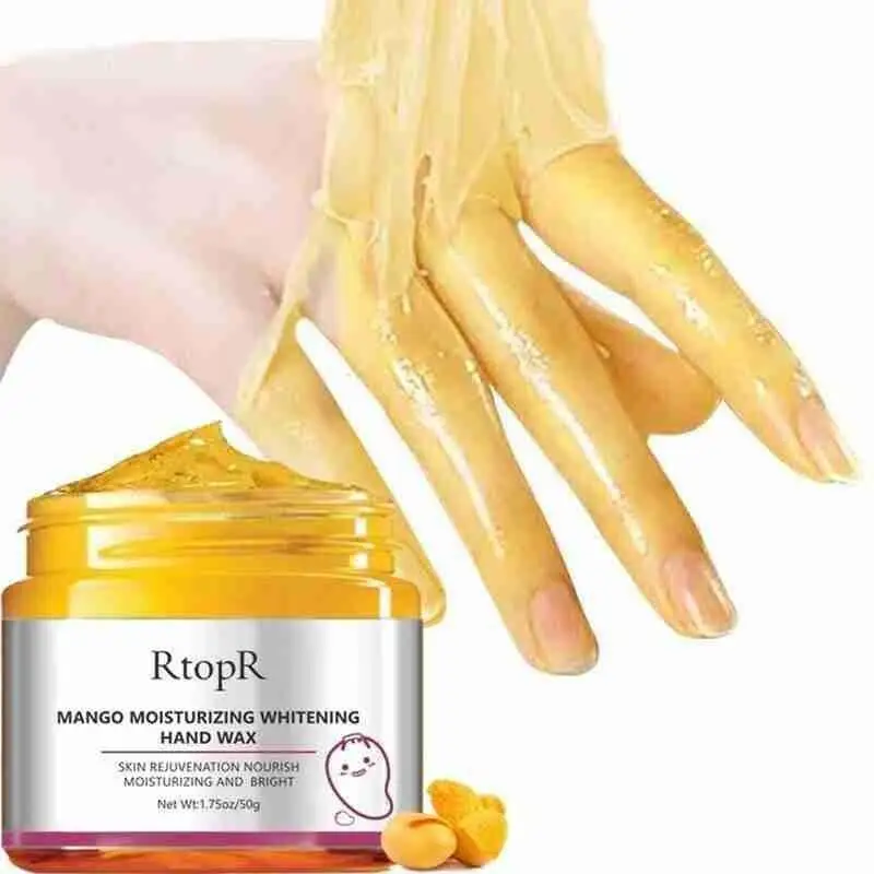 

50g Mango Moisturizing Hand Wax Whitening Hand Mask Anti-Aging Nourishing Hand Calluses Improve Dryness Care Skin Exfoliating