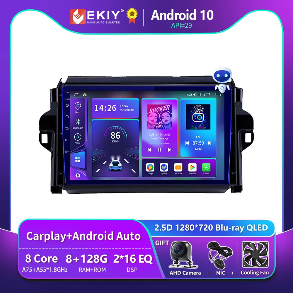 EKIY T900 DSP Android 10 Автомобильный радиоприемник для Toyota Fortuner 2 2015 2016 2017 2018 2019 2020 Мультимедийный плеер Навигация GPS Carplay Стереоприемник Авторадио Магнитофон 4G WIFI Головное устройство
EKIY T900 DSP Android 10 Автомобильный радиоприемник для Toyota Fortuner 2 2015 2016 2017 2018 2019 2020 Мультимедийный плеер Навигация GPS Carplay Стереоприемник Авторадио Магнитофон 4G WIFI Головное устройство