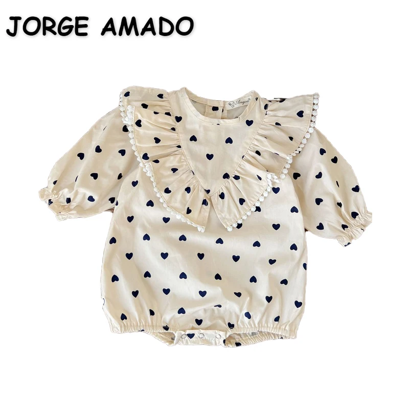 New Autumn Baby Wear Baby Girl Bodysuit Round Collar Apricot Black Love Heart Long Sleeves Jumpsuit+Headwear Child Clothes E1353
New Autumn Baby Wear Baby Girl Bodysuit Round Collar Apricot Black Love Heart Long Sleeves Jumpsuit+Headwear Child Clothes E1353