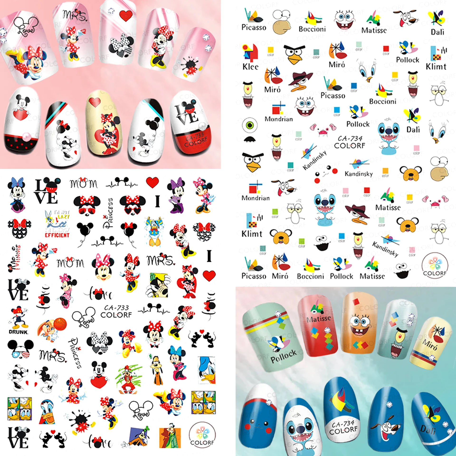 1PCS Disney 3D Nail Stickers Nail Art Accessories Mickey Mouse Lilo & Stitch Disney Princess Nail Art Supplies Nail Sliders
1PCS Disney 3D Nail Stickers Nail Art Accessories Mickey Mouse Lilo & Stitch Disney Princess Nail Art Supplies Nail Sliders