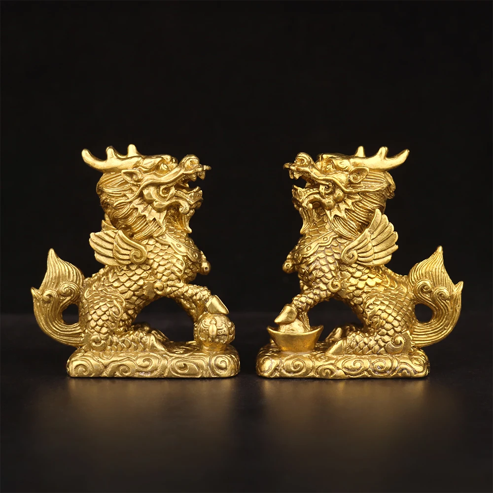 Fengshui copper unicorn wealth kylin ornaments home decoration crafts defend house Lucky office ornaments lucky evil crafts
Fengshui copper unicorn wealth kylin ornaments home decoration crafts defend house Lucky office ornaments lucky evil crafts