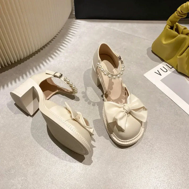 High Heel Sandal for Women Suit Female Beige Mary Jane Clear Shoes 2022 Summer High-heeled Black Block Pearl Closed Girls Fashio
High Heel Sandal for Women Suit Female Beige Mary Jane Clear Shoes 2022 Summer High-heeled Black Block Pearl Closed Girls Fashio