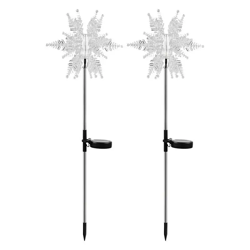 Snowflake Solar Outdoor Lights 2 Pieces Solar Outdoor Landscape Lights Winter Snow Garden Decorations Christmas Outdoor
Snowflake Solar Outdoor Lights 2 Pieces Solar Outdoor Landscape Lights Winter Snow Garden Decorations Christmas Outdoor