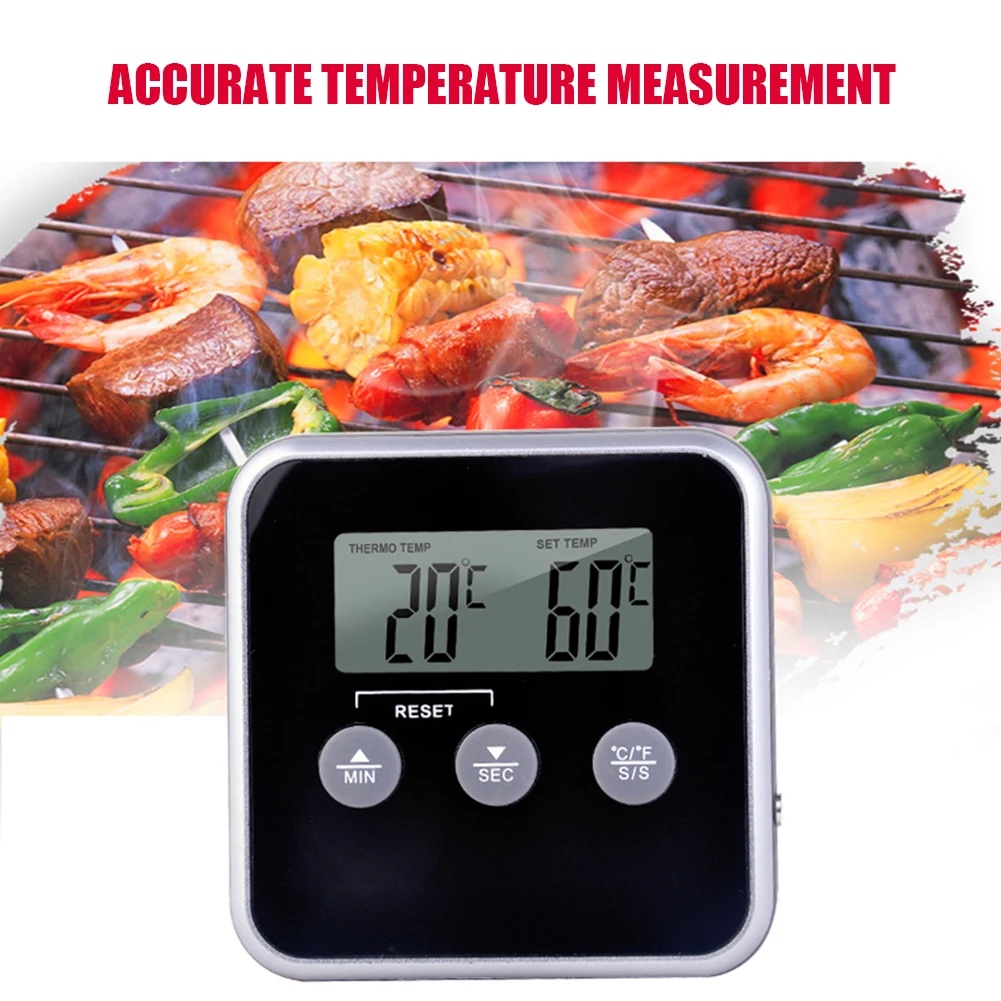 Digital LCD Food Thermometer Probe BBQ Meat Water Oil Cooking Temperature Alarm Cooking Timer Kitchen Tools
Digital LCD Food Thermometer Probe BBQ Meat Water Oil Cooking Temperature Alarm Cooking Timer Kitchen Tools