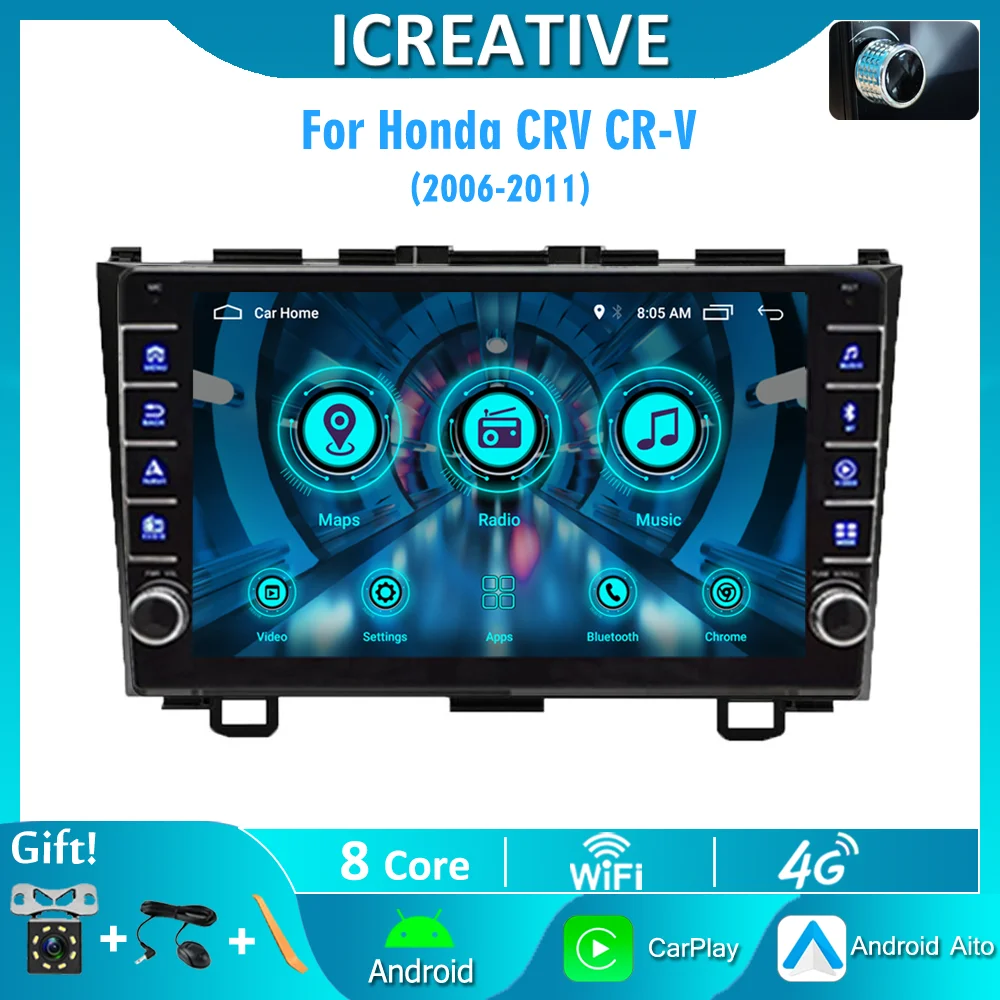 Android 10 Car Radio for Honda CR-V 3 RE CRV 2006-2011 Multimedia Video Player 2 Din Navigation GPS Carplay DVD Head Unit Stereo
Android 10 Car Radio for Honda CR-V 3 RE CRV 2006-2011 Multimedia Video Player 2 Din Navigation GPS Carplay DVD Head Unit Stereo