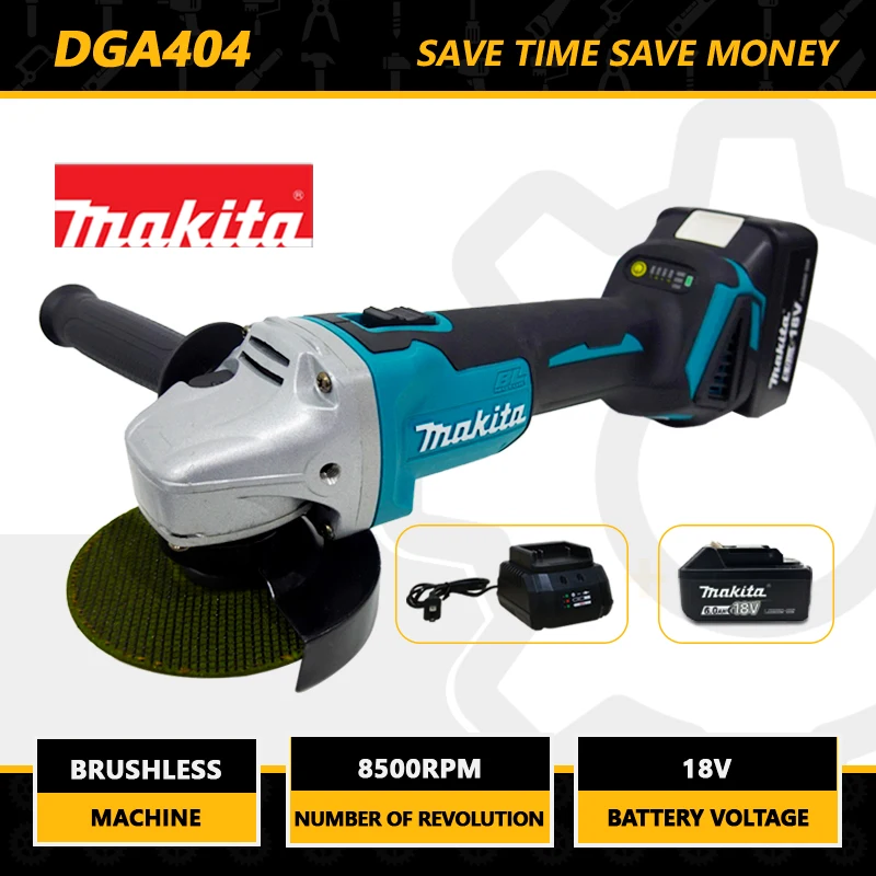 Makita DGA404 18V Angle Grinder Brushless Cordless 100mm 5" Cut-Off Grinder DIY Cutting Machine With Makita 18V Battery
Makita DGA404 18V Angle Grinder Brushless Cordless 100mm 5" Cut-Off Grinder DIY Cutting Machine With Makita 18V Battery