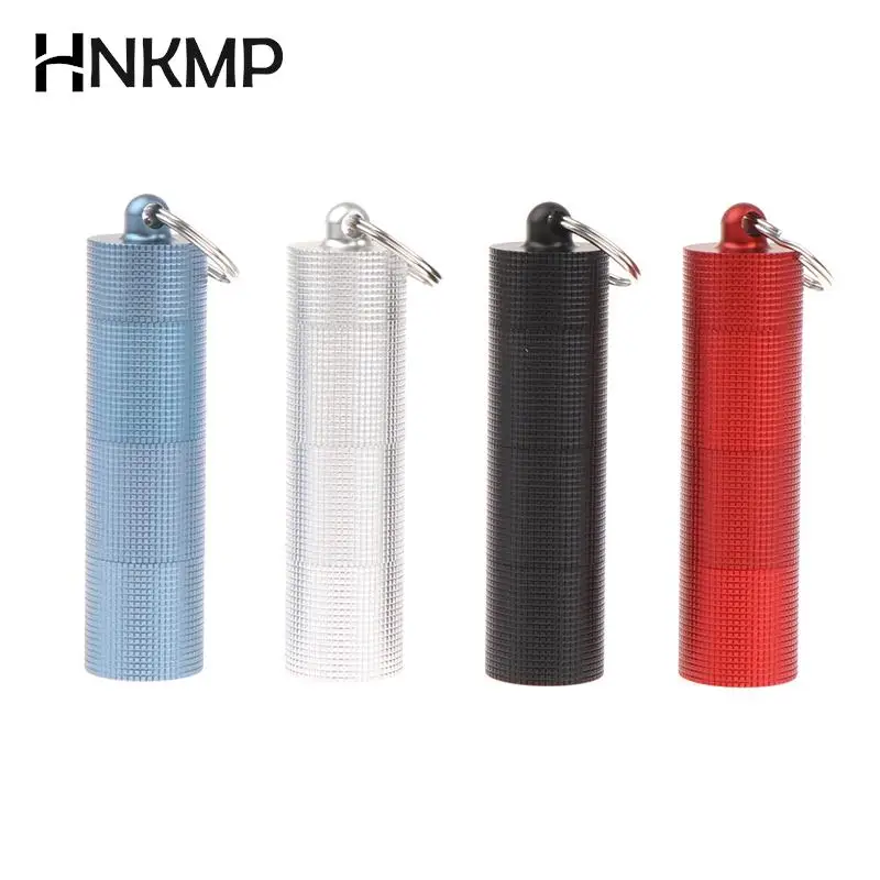 1PC Portable Aluminum Alloy Waterproof Pill Box Container Medicine Storage First-Aid Bottle With Keychain Outdoor Travel Kits 
1PC Portable Aluminum Alloy Waterproof Pill Box Container Medicine Storage First-Aid Bottle With Keychain Outdoor Travel Kits