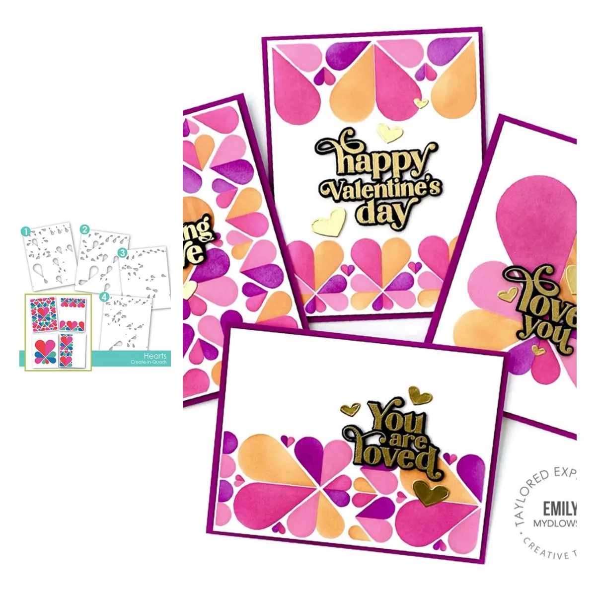 Create-in-quad -Hearts Layering Handicraft Stencil for Scrapbooking Album Decoration Craft for Paper Photo DIY Greeting Card
Create-in-quad -Hearts Layering Handicraft Stencil for Scrapbooking Album Decoration Craft for Paper Photo DIY Greeting Card